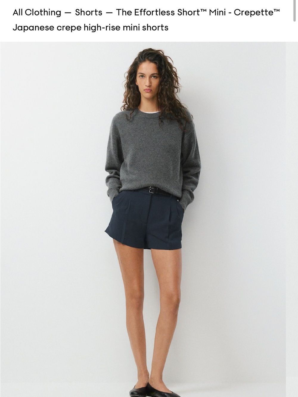Aritzia mini Effortless Shorts